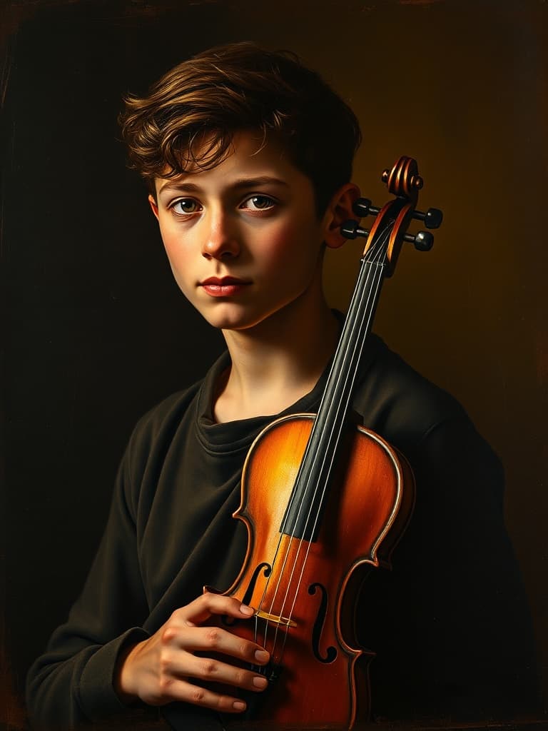 Oil painting style AI art